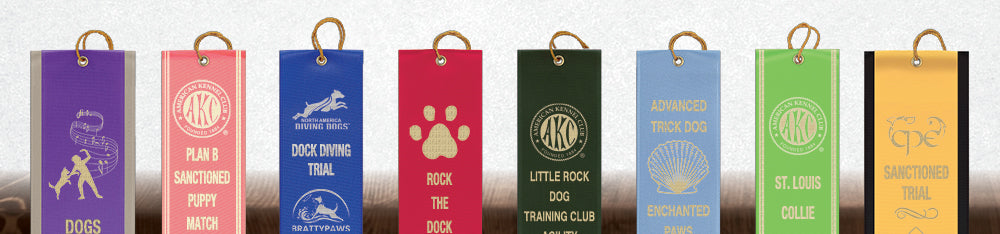 Dog Show Square Top Ribbons