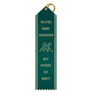 2" x 8" Custom Point Top Award Ribbon With Border