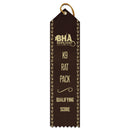2" x 8" Custom Point Top Award Ribbon With Border