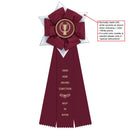 Dartmoor 3 Rosette Award Ribbon, 6" Top