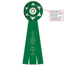 Cambridge 3 Rosette Award Ribbon, 6-1/2" Top