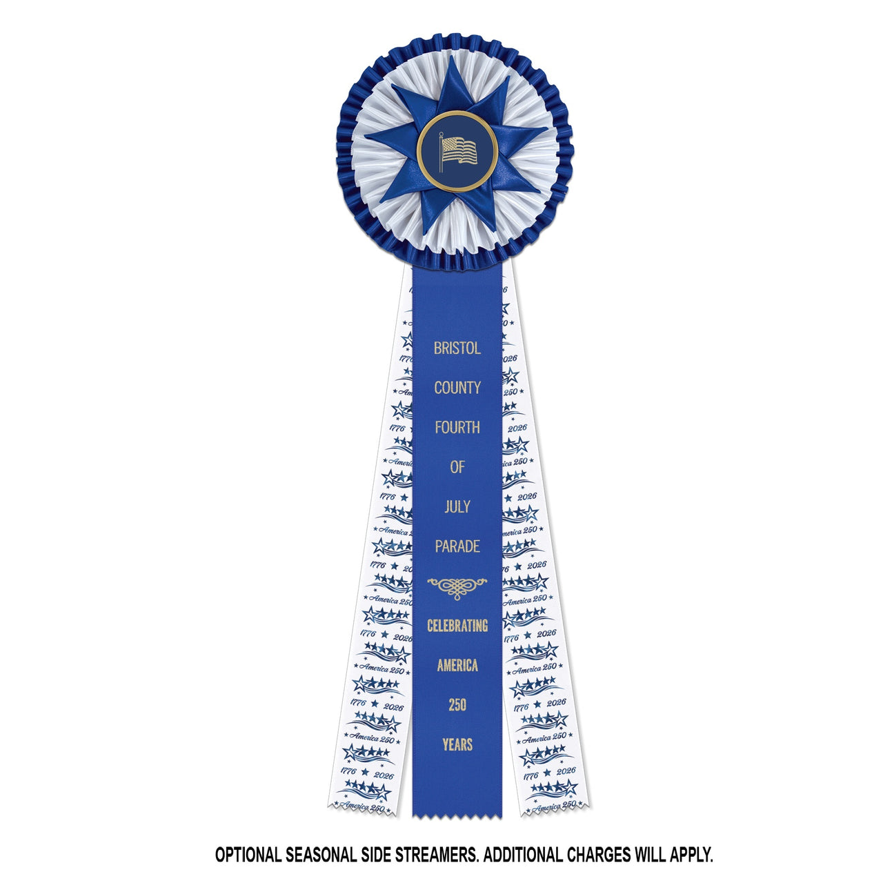 Chatham 3 Rosette Award Ribbon, 6-1/2