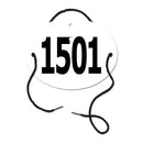 Dressage Oval Exhibitor Number With String 1501+