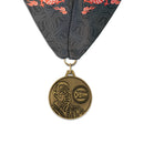 1-1/2" HM Custom Award Medal With Custom Millennium Neck Ribbon.