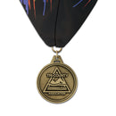 HL 1-3/4" Custom Award Medal With Millennium Neck Ribbon.