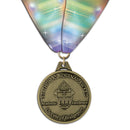 HG 2" Custom Award Medal With Custom Millennium Neck Ribbon.