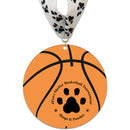 5" Standard Shape Birchwood Medal With Stock Millennium Neck Ribbon