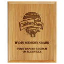 6" x 8" Custom Red Alder Engraved Plaque