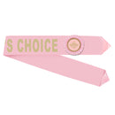 Custom Award Half Sash With 3" Rosette 15-28 Letters