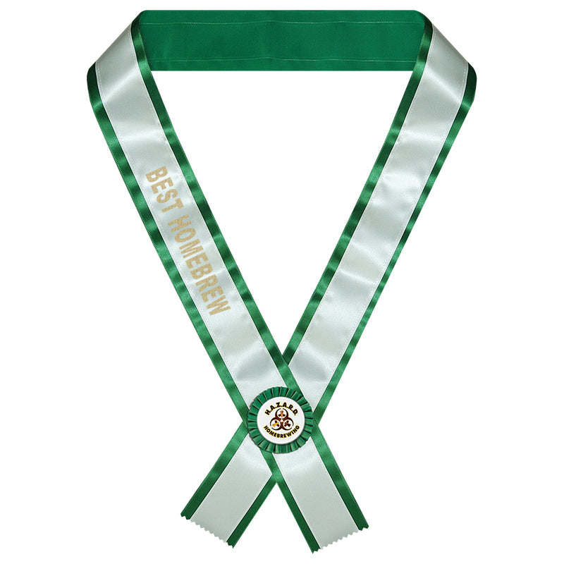 Custom 2 Layer Contestant Award Sash With 3" Rosette <15 Letters