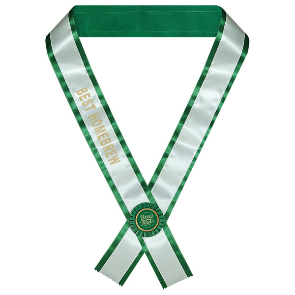 Custom 2 Layer Contestant Award Sash With 3" Rosette <15 Letters