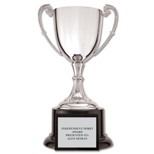9-1/4" Loving Cup Award Trophy With Black Base