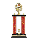 15" Custom 2 Column Award Trophy With Insert Top & Trim
