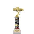 11" Custom Column Trophy with White Base
