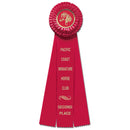 Chester 3 Rosette Award Ribbon, 4" Top