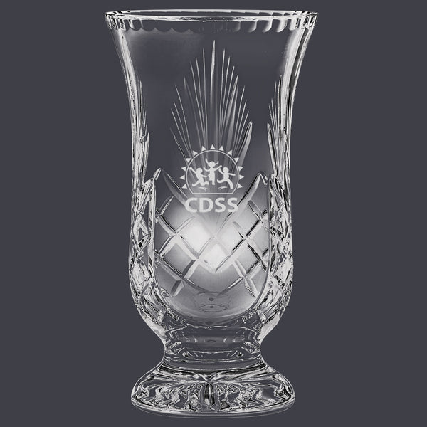 8" Custom Durham Crystal Vase