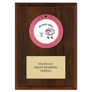 5" x 7" Custom GGM Medal Cherry Plaque
