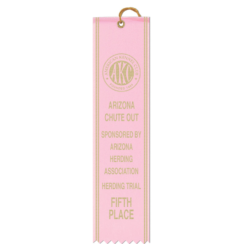 2-1/2" x 10" Custom Square Top Award Ribbon With Border