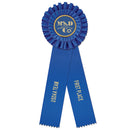 Luxury 2 Rosette Award Ribbon, 4-1/2" Top
