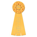Rutland 3 Rosette Award Ribbon, 5" Top