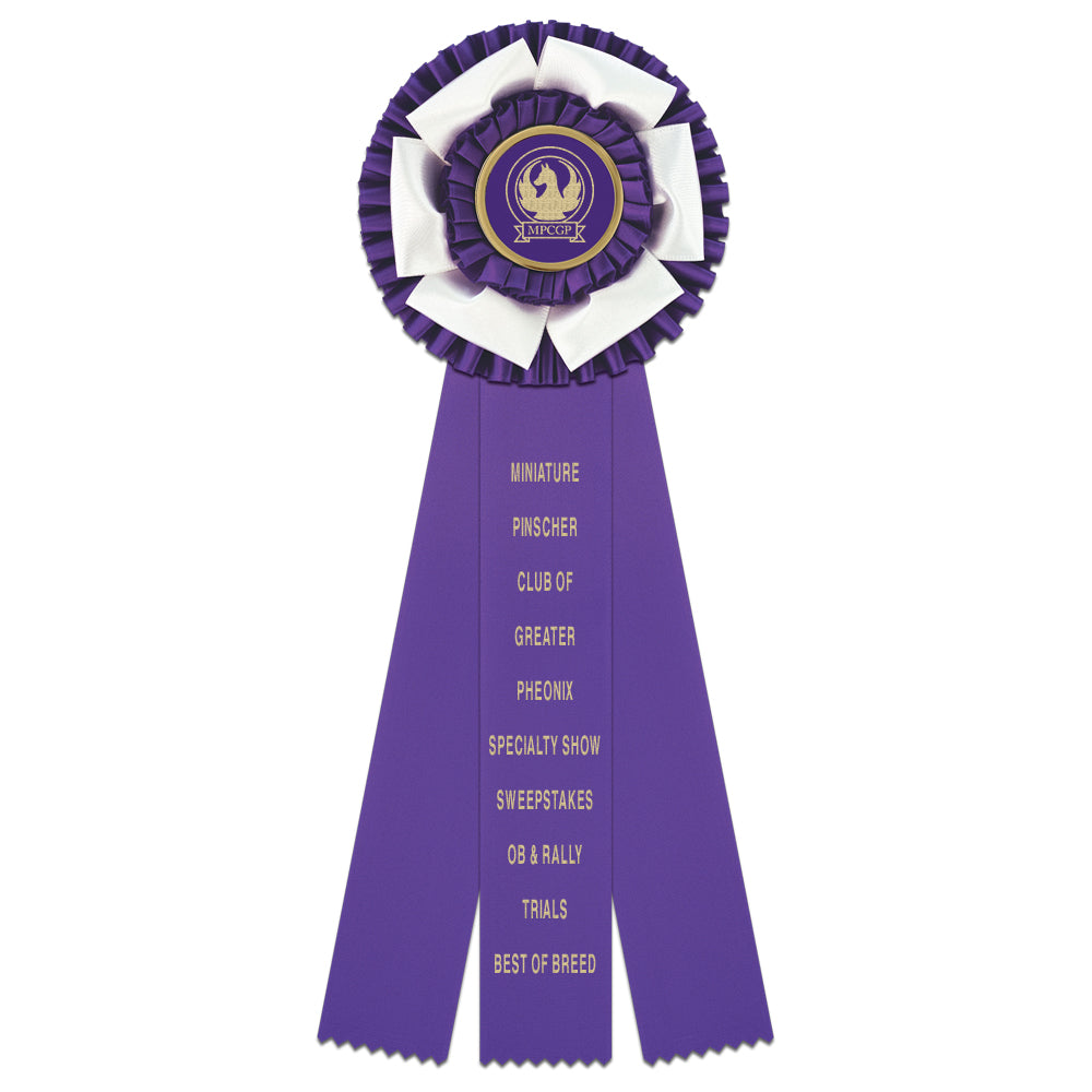 Dutchess 3 Rosette Award Ribbon, 5-1/2