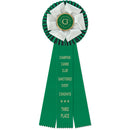 Duke 3 Rosette Award Ribbon, 5-1/2" Top
