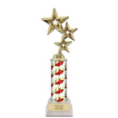 11" Custom Column Trophy with White Base
