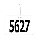 Large Rectangular Exhibitor Number With Hook 1501+