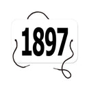 Large Rectangular Exhibitor Number With String 1501+