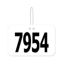 Large Rectangular Exhibitor Number With Hook 1501+
