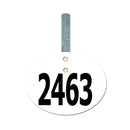 Dressage Oval Exhibitor Number With Hook 1501+