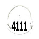 Dressage Oval Exhibitor Number With Elastic 1501+