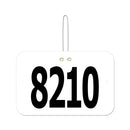 Large Rectangular Exhibitor Number With Hook 1501+