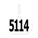 Large Oval Exhibitor Number With Hook 1501+