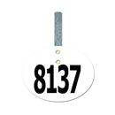Dressage Oval Exhibitor Number With Hook 1501+