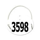 Dressage Oval Exhibitor Number With Elastic 1501+