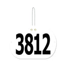 Large Oval Exhibitor Number With Hook 1501+