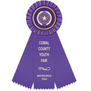 Mere 3 Rosette Award Ribbon, 3" Top