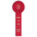 Ideal 1 Rosette Award Ribbon, 4" Top