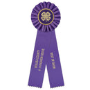 Ideal 2 Rosette Award Ribbon, 4" Top