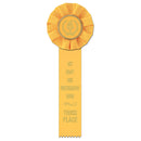 Empire 1 Rosette Award Ribbon, 4" Top