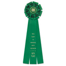 Oxford 3 Rosette Award Ribbon, 6-1/2" Top
