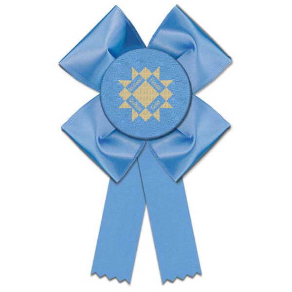 Clover Rosette Award Ribbon, 4-1/2" Top