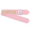 Custom Award Half Sash With 3" Rosette 15-28 Letters
