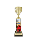 11" Custom Column Trophy with Black Base