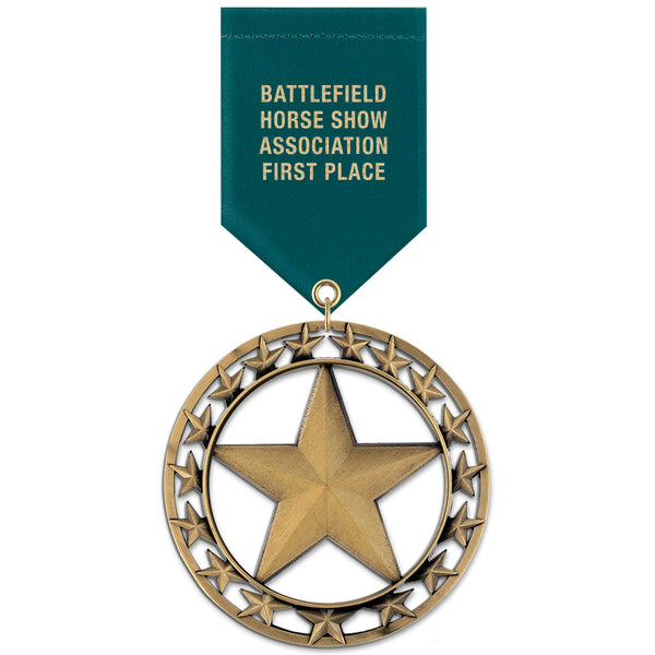 2-3/4"  RS Award Medal w/ Satin Drape