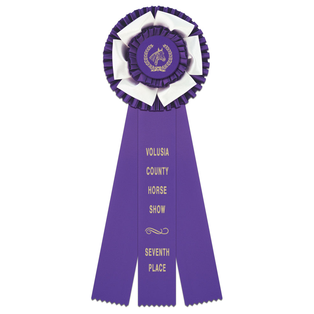 Dutchess 3 Rosette Award Ribbon, 5-1/2