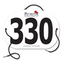 Custom Indurotec™ Full Color Large Oval Exhibitor Number With String