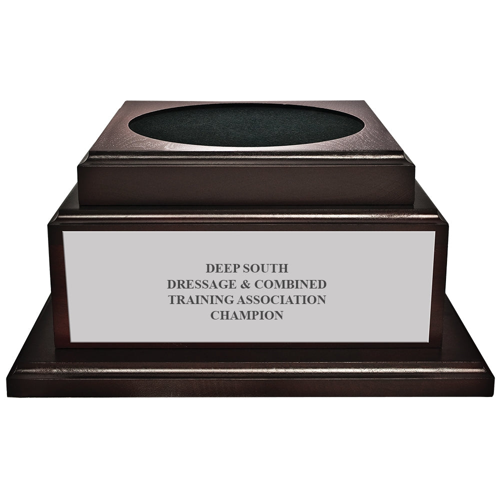 Perpetual Trophy Base - Cherry or Matte Black Decade Awards PERP BASE-P