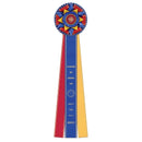 Kennet 3 Rosette Award Ribbon, 6-1/2" Top